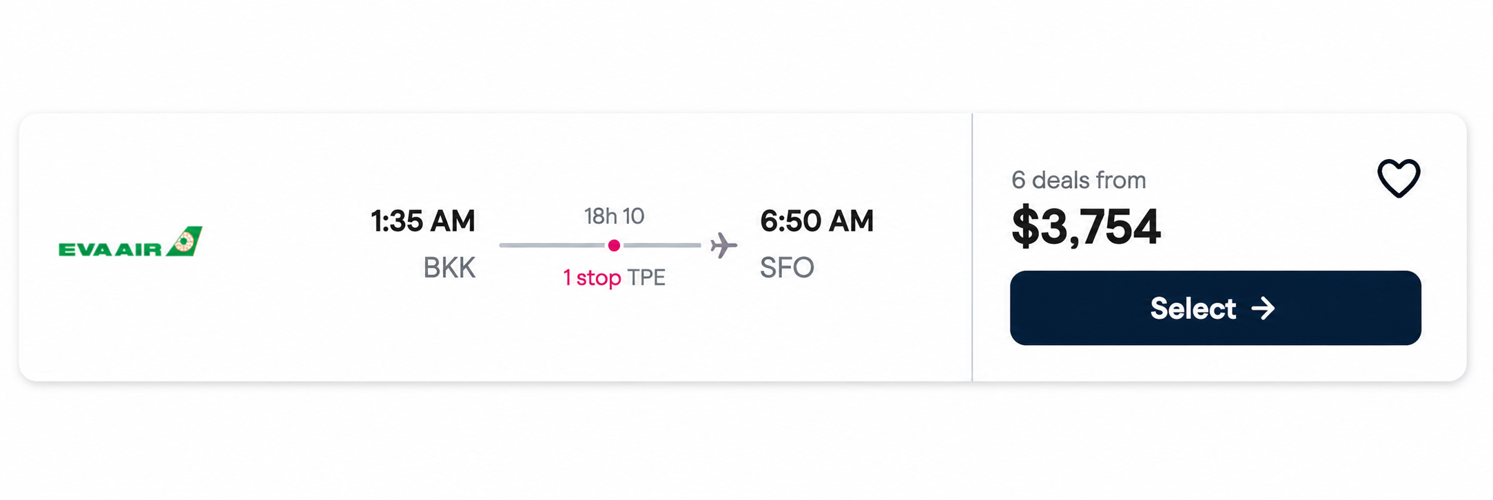 Real booking confirmation